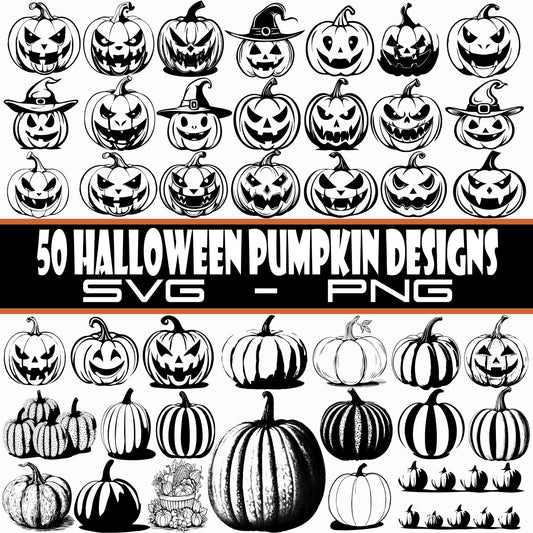 Halloween Pumpkin SVG Bundle, Pumpkin PNG Files, Pumpkins Graphics Bundle, Instant Download, Vector Graphics, SVG Bundle, Pumpkin Bundle