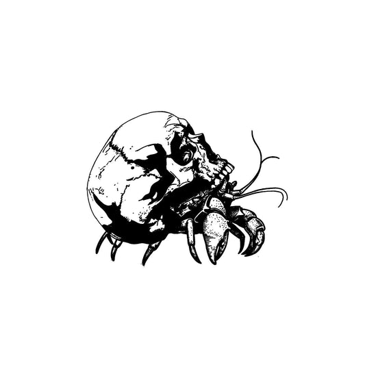 Creepy Crab Graphic, Hermit Crab PNG, Crabby Graphic, Instant Download, Laser Engraver Files, Crab Skull SVG, Skull Crab, Scary Crab Image!!