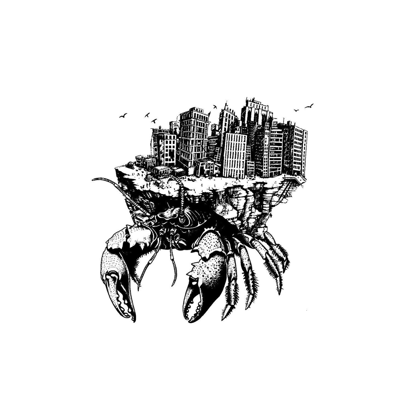 Creepy Crab Graphic, Hermit Crab PNG, Crabby Graphic, Instant Download, Laser Engraver Files, Crab City SVG, City Crab, Crazy Crab Image!!