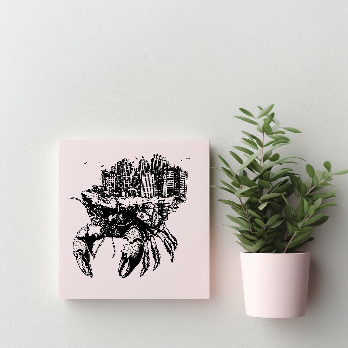 Creepy Crab Graphic, Hermit Crab PNG, Crabby Graphic, Instant Download, Laser Engraver Files, Crab City SVG, City Crab, Crazy Crab Image!!